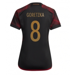 Germany Leon Goretzka #8 Away Stadium Replica Jersey Women World Cup 2022 Short Sleeves