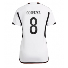 Germany Leon Goretzka #8 Home Stadium Replica Jersey Women World Cup 2022 Short Sleeves