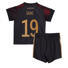 Germany Leroy Sane #19 Away Stadium Replica Jersey Kids World Cup 2022 Short Sleeves (+ pants)