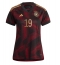 Germany Leroy Sane #19 Away Stadium Replica Jersey Women World Cup 2022 Short Sleeves