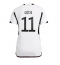 Germany Mario Gotze #11 Home Stadium Replica Jersey Women World Cup 2022 Short Sleeves