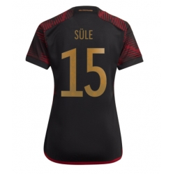 Germany Niklas Sule #15 Away Stadium Replica Jersey Women World Cup 2022 Short Sleeves