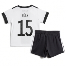 Germany Niklas Sule #15 Home Stadium Replica Jersey Kids World Cup 2022 Short Sleeves (+ pants)