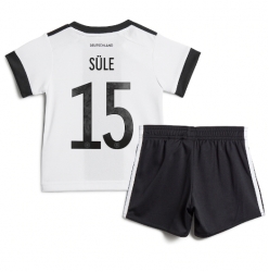 Germany Niklas Sule #15 Home Stadium Replica Jersey Kids World Cup 2022 Short Sleeves (+ pants)