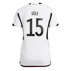 Germany Niklas Sule #15 Home Stadium Replica Jersey Women World Cup 2022 Short Sleeves