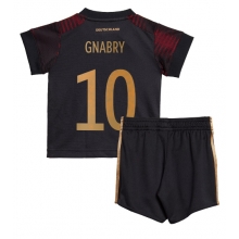 Germany Serge Gnabry #10 Away Stadium Replica Jersey Kids World Cup 2022 Short Sleeves (+ pants)