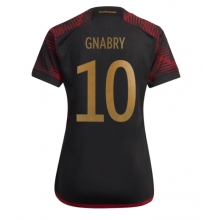 Germany Serge Gnabry #10 Away Stadium Replica Jersey Women World Cup 2022 Short Sleeves