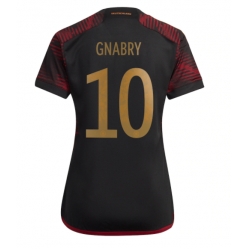 Germany Serge Gnabry #10 Away Stadium Replica Jersey Women World Cup 2022 Short Sleeves