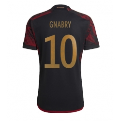 Germany Serge Gnabry #10 Away Stadium Replica Jersey World Cup 2022 Short Sleeves