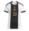 Germany Serge Gnabry #10 Home Stadium Replica Jersey Women World Cup 2022 Short Sleeves