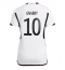 Germany Serge Gnabry #10 Home Stadium Replica Jersey Women World Cup 2022 Short Sleeves