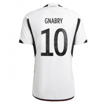 Germany Serge Gnabry #10 Home Stadium Replica Jersey World Cup 2022 Short Sleeves