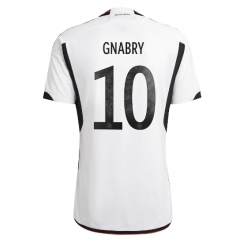 Germany Serge Gnabry #10 Home Stadium Replica Jersey World Cup 2022 Short Sleeves