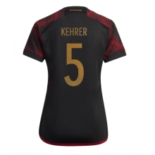 Germany Thilo Kehrer #5 Away Stadium Replica Jersey Women World Cup 2022 Short Sleeves