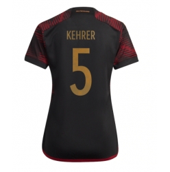 Germany Thilo Kehrer #5 Away Stadium Replica Jersey Women World Cup 2022 Short Sleeves