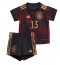 Germany Thomas Muller #13 Away Stadium Replica Jersey Kids World Cup 2022 Short Sleeves (+ pants)