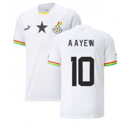 Ghana Andre Ayew #10 Home Stadium Replica Jersey World Cup 2022 Short Sleeves