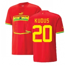 Ghana Mohammed Kudus #20 Away Stadium Replica Jersey World Cup 2022 Short Sleeves