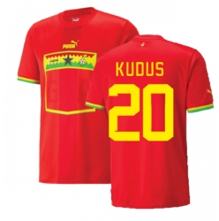 Ghana Mohammed Kudus #20 Away Stadium Replica Jersey World Cup 2022 Short Sleeves