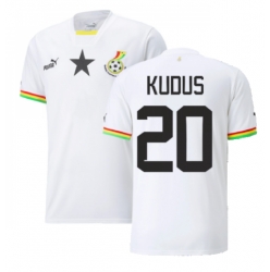 Ghana Mohammed Kudus #20 Home Stadium Replica Jersey World Cup 2022 Short Sleeves