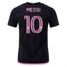 Inter Miami Lionel Messi #10 Away Stadium Replica Jersey 2023-24 Short Sleeves