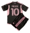 Inter Miami Lionel Messi #10 Away Stadium Replica Jersey Kids 2023-24 Short Sleeves (+ pants)