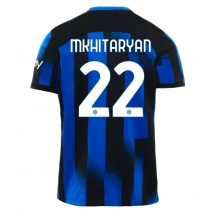 Inter Milan Henrikh Mkhitaryan #22 Home Stadium Replica Jersey 2023-24 Short Sleeves