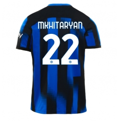 Inter Milan Henrikh Mkhitaryan #22 Home Stadium Replica Jersey 2023-24 Short Sleeves