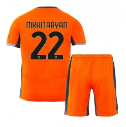 Inter Milan Henrikh Mkhitaryan #22 Third Stadium Replica Jersey Kids 2023-24 Short Sleeves (+ pants)