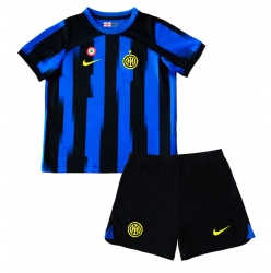 Inter Milan Home Stadium Replica Jersey Kids 2023-24 Short Sleeves (+ pants)