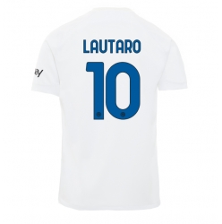 Inter Milan Lautaro Martinez #10 Away Stadium Replica Jersey 2023-24 Short Sleeves