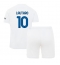 Inter Milan Lautaro Martinez #10 Away Stadium Replica Jersey Kids 2023-24 Short Sleeves (+ pants)