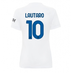 Inter Milan Lautaro Martinez #10 Away Stadium Replica Jersey Women 2023-24 Short Sleeves