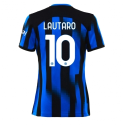 Inter Milan Lautaro Martinez #10 Home Stadium Replica Jersey Women 2023-24 Short Sleeves