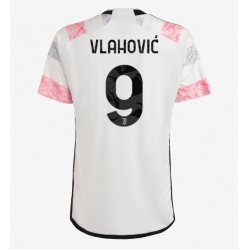 Juventus Dusan Vlahovic #9 Away Stadium Replica Jersey 2023-24 Short Sleeves