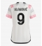 Juventus Dusan Vlahovic #9 Away Stadium Replica Jersey Women 2023-24 Short Sleeves