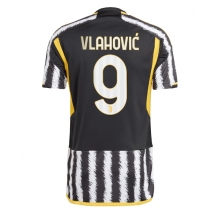 Juventus Dusan Vlahovic #9 Home Stadium Replica Jersey 2023-24 Short Sleeves