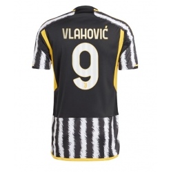 Juventus Dusan Vlahovic #9 Home Stadium Replica Jersey 2023-24 Short Sleeves