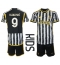 Juventus Dusan Vlahovic #9 Home Stadium Replica Jersey Kids 2023-24 Short Sleeves (+ pants)