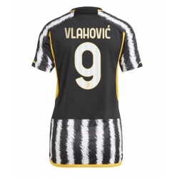 Juventus Dusan Vlahovic #9 Home Stadium Replica Jersey Women 2023-24 Short Sleeves