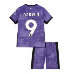 Liverpool Darwin Nunez #9 Third Stadium Replica Jersey Kids 2023-24 Short Sleeves (+ pants)