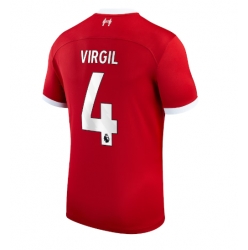 Liverpool Virgil van Dijk #4 Home Stadium Replica Jersey 2023-24 Short Sleeves