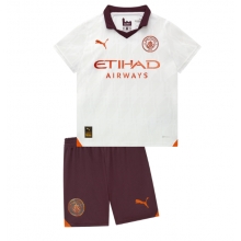 Manchester City Away Stadium Replica Jersey Kids 2023-24 Short Sleeves (+ pants)