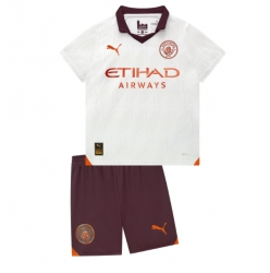 Manchester City Away Stadium Replica Jersey Kids 2023-24 Short Sleeves (+ pants)