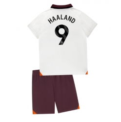 Manchester City Erling Haaland #9 Away Stadium Replica Jersey Kids 2023-24 Short Sleeves (+ pants)