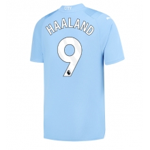 Manchester City Erling Haaland #9 Home Stadium Replica Jersey 2023-24 Short Sleeves