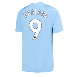 Manchester City Erling Haaland #9 Home Stadium Replica Jersey 2023-24 Short Sleeves