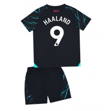 Manchester City Erling Haaland #9 Third Stadium Replica Jersey Kids 2023-24 Short Sleeves (+ pants)