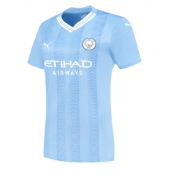 Manchester City Home Stadium Replica Jersey Women 2023-24 Short Sleeves