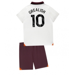 Manchester City Jack Grealish #10 Away Stadium Replica Jersey Kids 2023-24 Short Sleeves (+ pants)